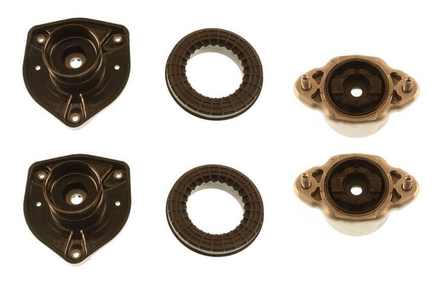 Mercedes Suspension Strut Mount Kit - Front and Rear (Without Electronic Suspension) (B1 OE Replacement) 2043201273 - Bilstein 3806882KIT